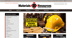 Desktop Screenshot of materialsresources.biz