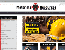 Tablet Screenshot of materialsresources.biz